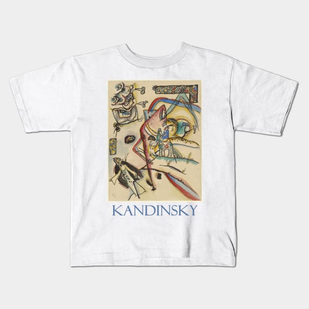 The Horseman by Wassily Kandisky Kids T-Shirt by Naves